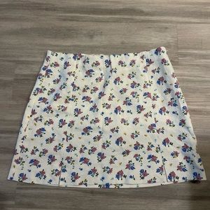 Zara floral print skirt
